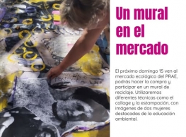 Mercado Ecológico y Mural en el PRAE