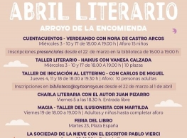 "Abril Literario" en Arroyo