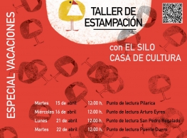 "Talleres de estampación" en los puntos de lectura de Valladolid