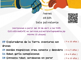 Talleres de robótica en la Biblioteca Pública de Castilla y León