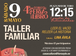 Taller familiar en la Feria del Libro de Toro 
