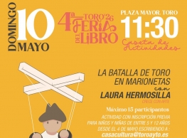 Taller infantil en la Feria del Libro de Toro 