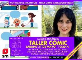 Taller Cómic con Luján Fernández en la Feria del Libro de Valladolid