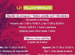 Alquiler de piraguas, padle surf y bicicletas