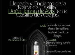 Llegada y Enciero de la Reina de Castilla, Doña Juana de Avis en Alaejos
