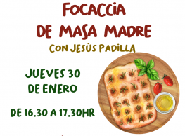"Focaccia de masa madre" en el Puente Azul