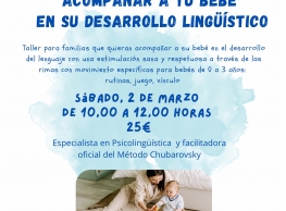 Taller "Acompañar a tu bebé en su desarrollo lingüístico" en ConMimo