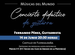 Concierto didáctico de guitarra en el Castillo de Fuensaldaña