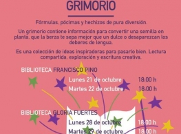 “Grimorio” en la Biblioteca Gloria Fuertes