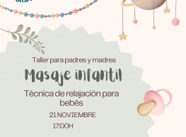 Taller "Masajeinfantil" en la Escuela Infantil Trompita