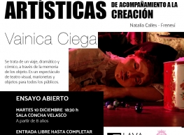 Ensayo abierto "Vainica ciega" en el LAVA