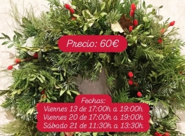 Taller de Coronas Navideñas en Academia Pati Duque