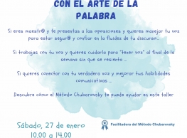 Taller "Conecta con tu voz con el arte de la palabra" en Con Mimo