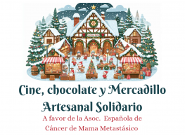 Mercadillo solidario, cine y chocolate