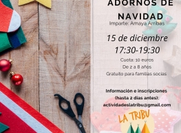 Taller adornos navideños 
