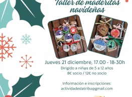 Talle de maderitas navideñas 