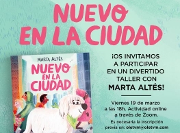 Taller online con Marta Altés Presentación de "Nuevo en la ciudad"
