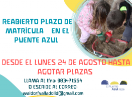 Reabierto el plazo de matrícula en el Puente Azul