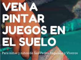 "Pintar juegos en el suelo" en San Pedro Regalado y Viveros