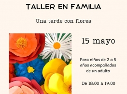Taller en familia "Una tarde con flores" en La Marmota