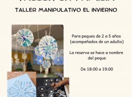 Taller en familia "Taller manipulativo El invierno" en La Marmota