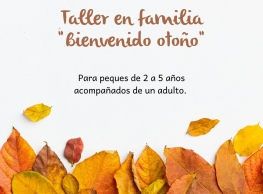 Taller en familia "Bienvenido otoño" en la Librería La Marmota