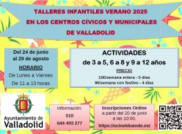 Talleres infantiles de Verano en los Centros cívicos y Municipales