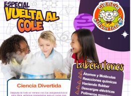Vuelta al cole con Ciencia Divertida