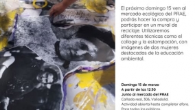 Mercado Ecológico y Mural en el PRAE