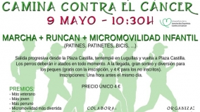 "Camina contra el cáncer" en Mojados
