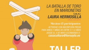 Taller infantil en la Feria del Libro de Toro 