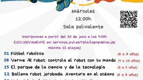 Talleres de robótica en la Biblioteca Pública de Castilla y León