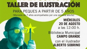 Dibujamosmos en la Biblioteca del Campo Grande