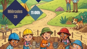 Taller "Pequeños Arqueólogos" en la Villa Romana La Olmeda