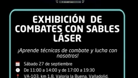 Exhibición en el "Puerto Espacial" en Valoria la Buena