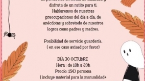 Taller de Halloween para padres y madres en Mamá Kokeshi