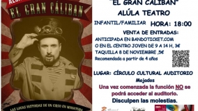 Alúa Teatro presenta “El Gran Cáliban" en Mojados