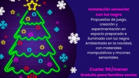 Navidad con Luz negra