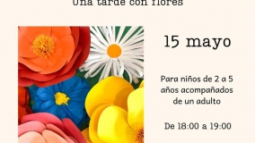 Taller en familia "Una tarde con flores" en La Marmota