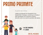 Taller "Primo Primate" en el Museo de la Evolución Humana