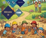 Taller "Pequeños Arqueólogos" en la Villa Romana La Olmeda